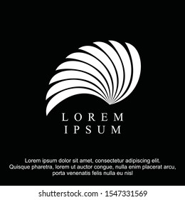 Abstract Simple wings logo illustration vector