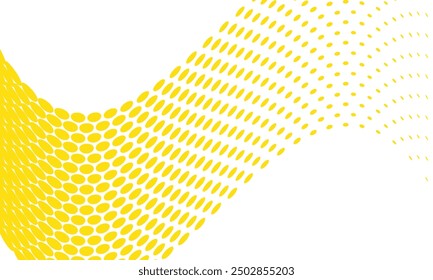 abstract simple yellow big to small flag dot pattern can be used background.