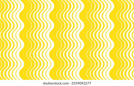 abstract simple yellow big to small smooth wave line pattern can be used background.