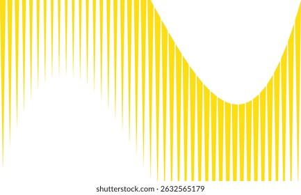 abstrato simples amarelo grande a pequeno padrão de linha de bandeira pode ser usado fundo.