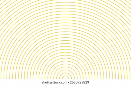 abstract simple yellow circular line pattern art can be used background.