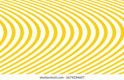 abstract simple yellow curved line pattern for banner poster background.