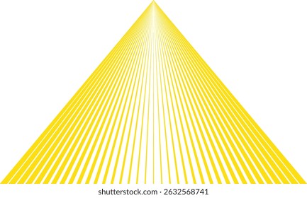 abstract simple yellow halftone triangle line pattern art can be used background.