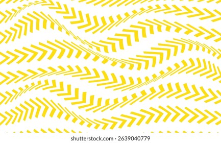 abstract simple yellow herringbone wave pattern can be used background.