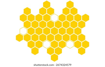 abstrato simples amarelo honeycomb projeto de fundo.