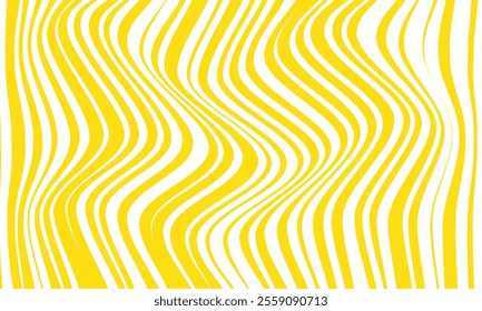 abstract simple yellow irregular line wave pattern can be used background.