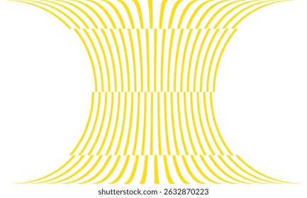 abstract simple yellow irregular line bulge pattern can be used background.