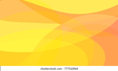 Abstract simple yellow and orange technology background. Light warm gradient colors rounded shapes texture for software design, web, apps wallpaper.