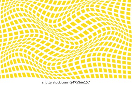 abstracto patrón de onda de rectángulo amarillo simple se puede utilizar de fondo.