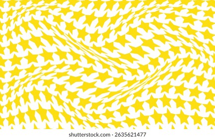 abstract simple yellow star wave pattern can be used background.