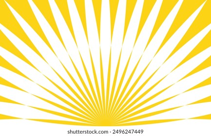 abstract simple yellow sunrise line pattern can be used background.