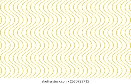 abstract simple yellow thin line smooth wave pattern art can be used background.