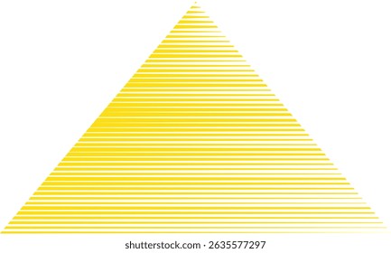 abstract simple yellow thin to thick triangle line pattern can be used background.