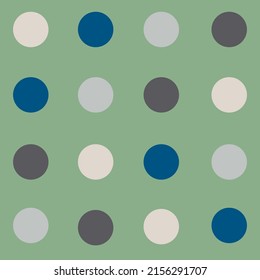 Abstract simplify rounds pattern. Simple circle repeat dots, spots vector seamless illustration in trendy style, 