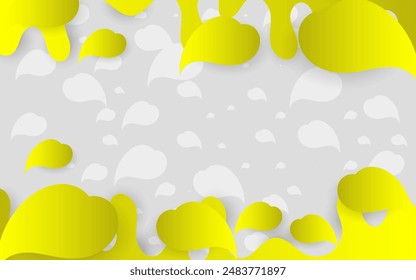 Abstract simply background with natural line arts - summer theme