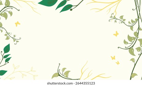 Abstract simply background with natural line arts