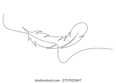 Pluma Abstractas del arte de la sola línea para el diseño minimalista del logotipo