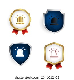 Abstract Siren Badge and Label Collection, can be used for business designs, presentation designs or any suitable designs.