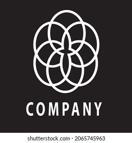 Abstract Six Circle logo. Minimalist logo design. Creative logos. Beautiful and simple elements.