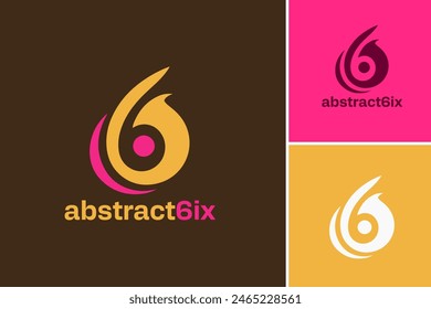 Abstract Six logo design template, ideal for technology companies, science related businesses, educational institutions, and astronomy enthusiasts. Versatile and modern design.