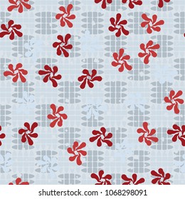 Abstract six-color pattern. Fashionable texture. Seamlessly editable background.