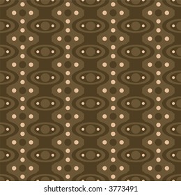 Abstract sixties style wallpaper design with a seamless repeat design
