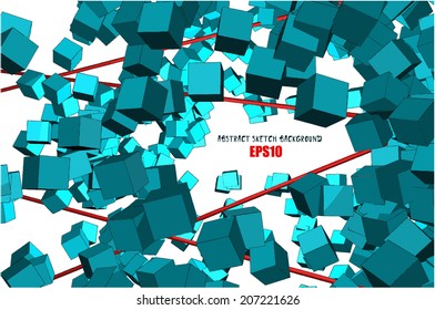 Abstract Sketch Background