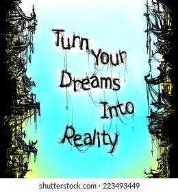 Abstract sketch background. Vector illustration