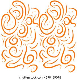 Abstract sketch lines geometric background. Vector illustration