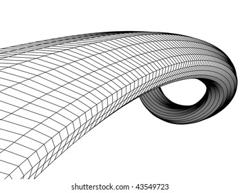 abstract sketch in monochrome colors