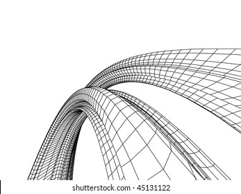 abstract sketch in monochrome colors