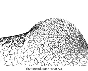 abstract sketch in monochrome colors