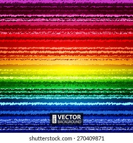 Abstract sketch rainbow stripes colorful background. RGB EPS 10 vector illustration
