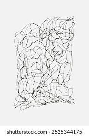 Abstract sketching scribble lines background vector