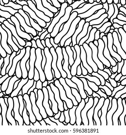 Abstract sketchy decorative doodles hand drawn ethnic pattern. Coloring book illustration