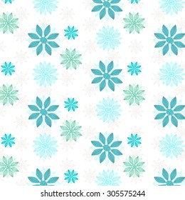 Abstract Sketchy Doodle Floral Pattern