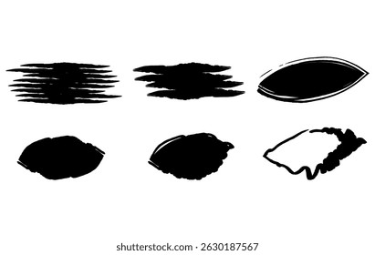 Abstract Sketchy Shapes and Scribble Lines , Ink Marker Design Pack