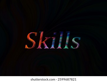 Abstract Skills Test Effect Design Black Background