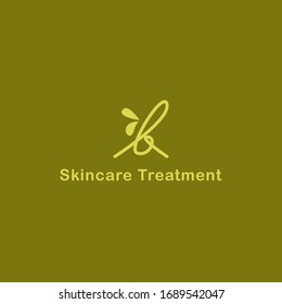 Abstract Skin Care Treatment Logo With 