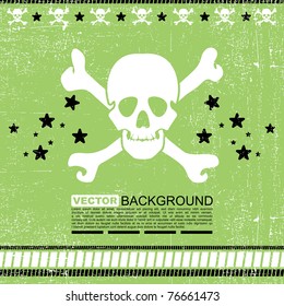 abstract skull grunge background design