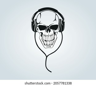 Abstract skull mask for halloween and horror time