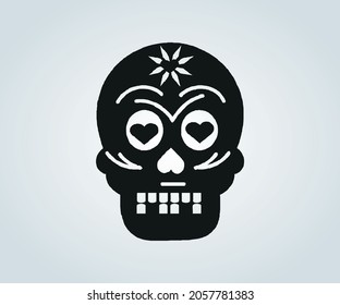 Abstract skull mask for halloween and horror time