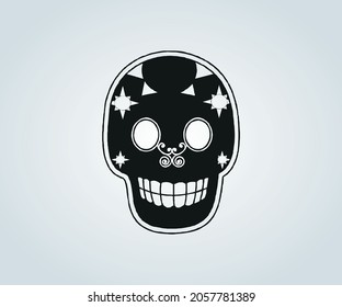 Abstract skull mask for halloween and horror time