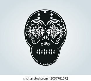 Abstract skull mask for halloween and horror time