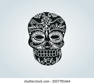 Abstract skull mask for halloween and horror time
