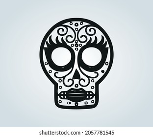 Abstract skull mask for halloween and horror time