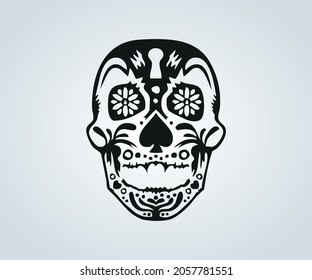 Abstract skull mask for halloween and horror time