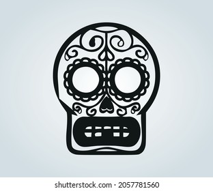 Abstract skull mask for halloween and horror time