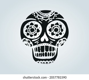 Abstract skull mask for halloween and horror time