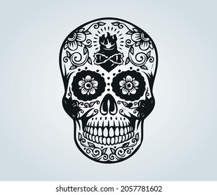 Abstract skull mask for halloween and horror time